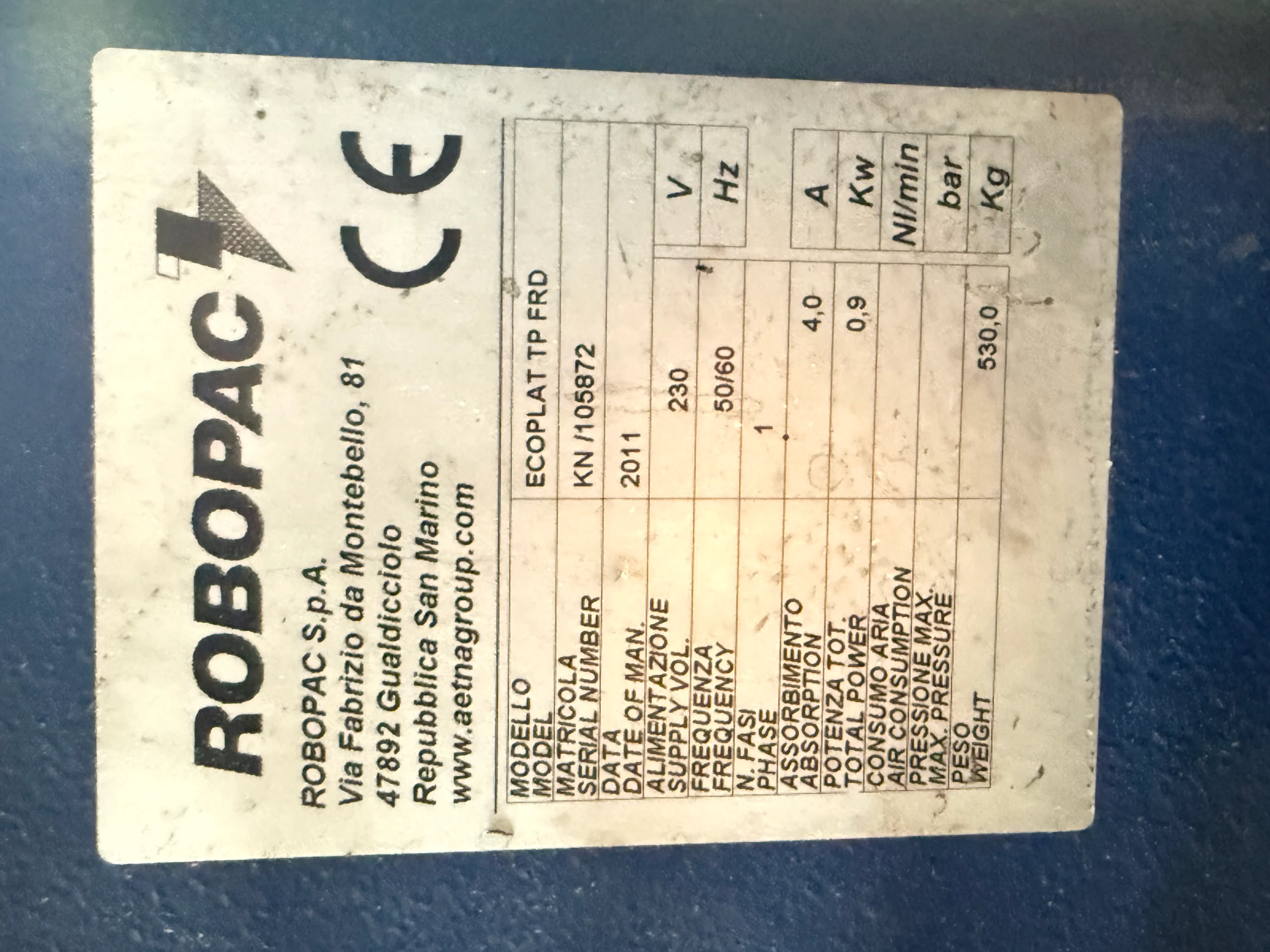 Stretch wrapper ROBOPAC Ecoplat TP FRD - Year 2011 - Image 2